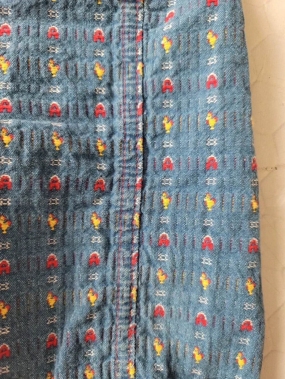 Chicken Overalls Oshkosh B'gosh 6/9M Barn Farm Country Vestbak Made In USA VTG